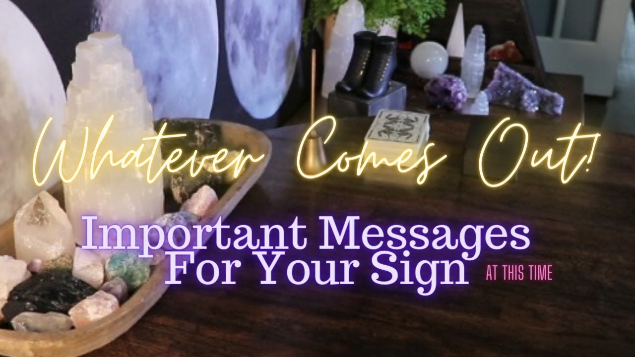 No momento, você está visualizando ALL SIGNS Whatever Comes Out! Important Messages For YOU