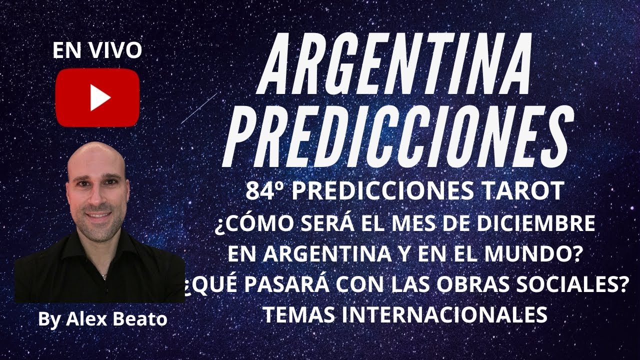 Leia mais sobre o artigo Argentina Predicciones 🔮Tarot🔮84º ¿CÓMO SERÁ EL MES DE DICIEMBRE EN ARGENTINA? Con #alexbeato 😄