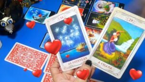 Leia mais sobre o artigo ⭐🔥COMO ELE ESTÁ PENSANDO AGORA EM RELAÇÃO A VOCÊ? 💖PRÓXIMAS AÇÕES! 🔮| TAROT E CARTAS CIGANAS