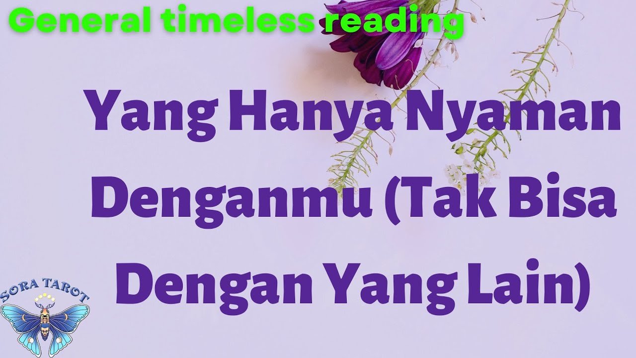 No momento, você está visualizando Yang Hanya Nyaman Denganmu !(Timeless reading)