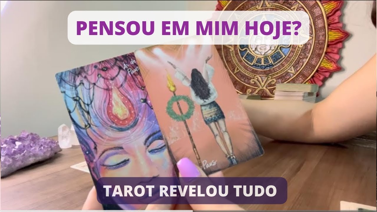 No momento, você está visualizando PENSOU em mim HOJE? 🤔💭 Como PENSOU? Tarot Amor 💕🔮