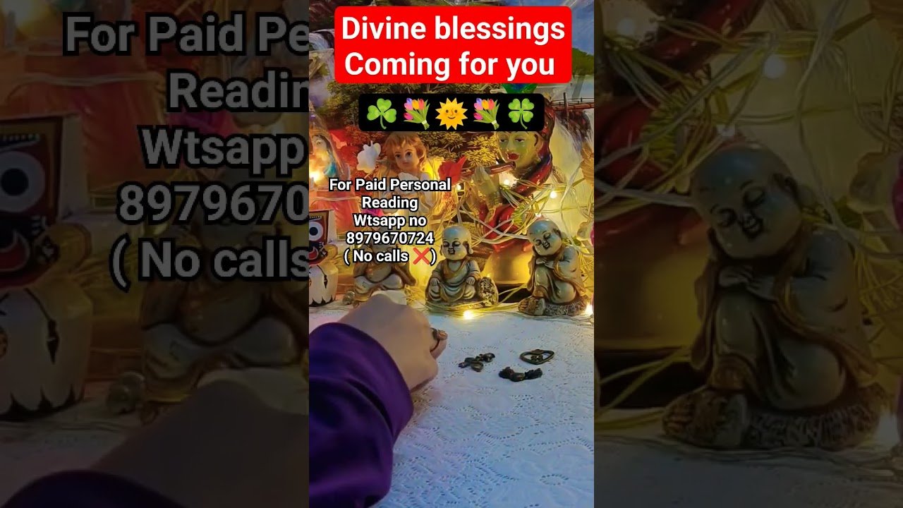No momento, você está visualizando Divine blessings 😇🍀🌞#shorts #youtubeshorts #trending #tarot #viral #youtube