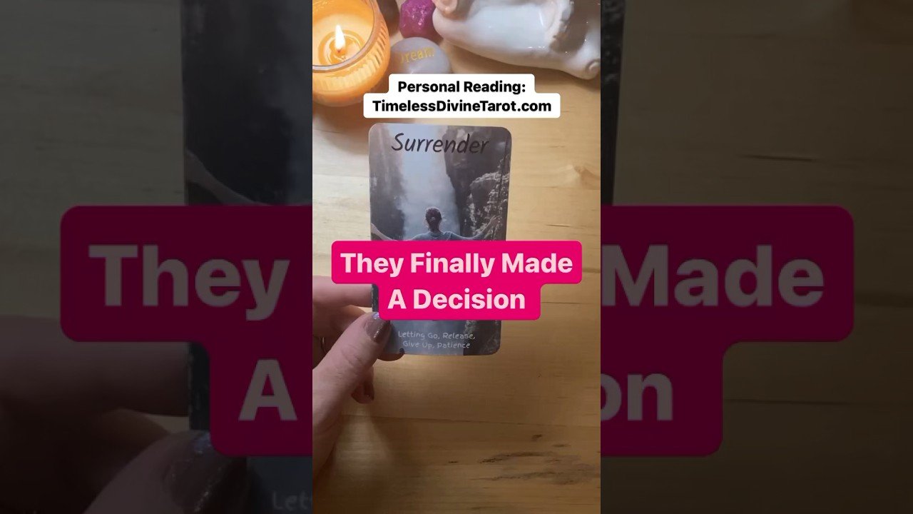 No momento, você está visualizando They Finally Made A Decision! #tarot #tarotreading #shorts