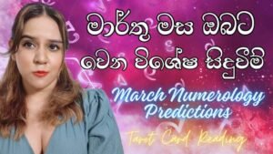 Leia mais sobre o artigo මාර්තු මස ඔබේ ජීවින අංකයට 💯 March Numerology Predictions | Tarot Card Reading Sinhala