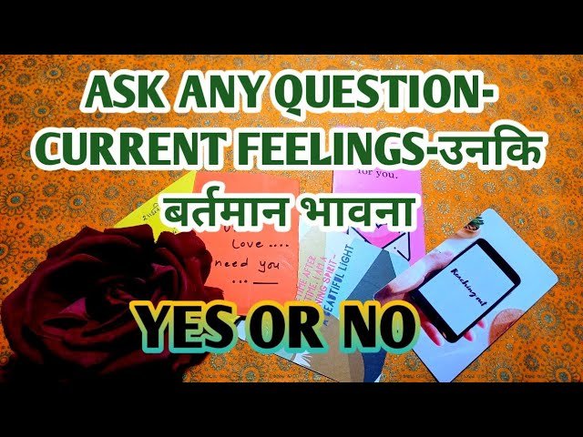 No momento, você está visualizando 💛YES OR NO- ASK ANY QUESTION- CURRENT FEELINGS-उनकि बर्तमान भावना TAROT LOVERS 111❣️