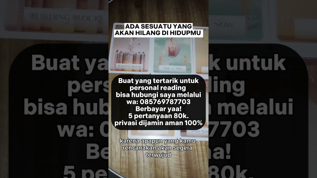 No momento, você está visualizando Ada sesuatu yang akan hilang di hidup mu #tarot #tarotreading