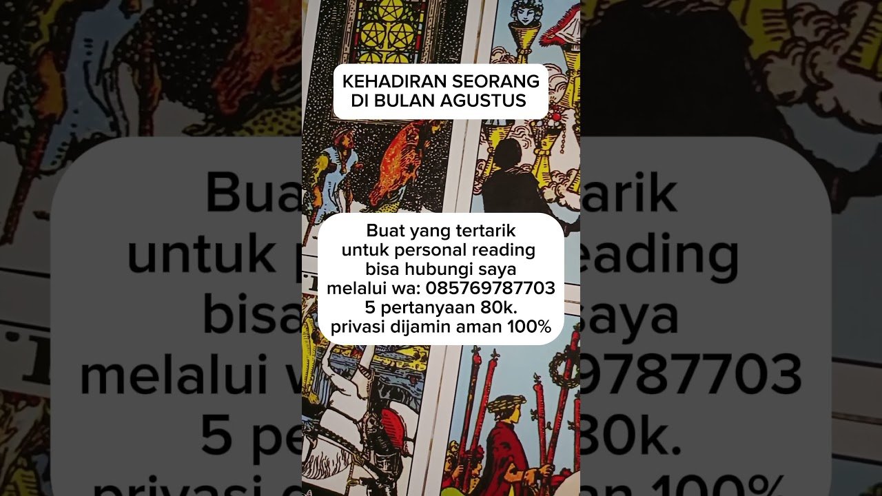 No momento, você está visualizando Kehadiran seseorang di bulan Agustus #tarotindonesia #tarot