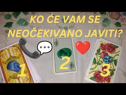 No momento, você está visualizando KO ĆE VAM SE NEOČEKIVANO JAVITI? 📞💬❤️ IZABERI KARTU – TAROT