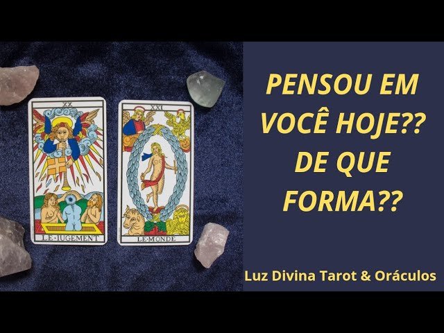 No momento, você está visualizando ✨️🔮Como ele (a) “PENSOU” em você hoje?? -🥰 Tarot Revela