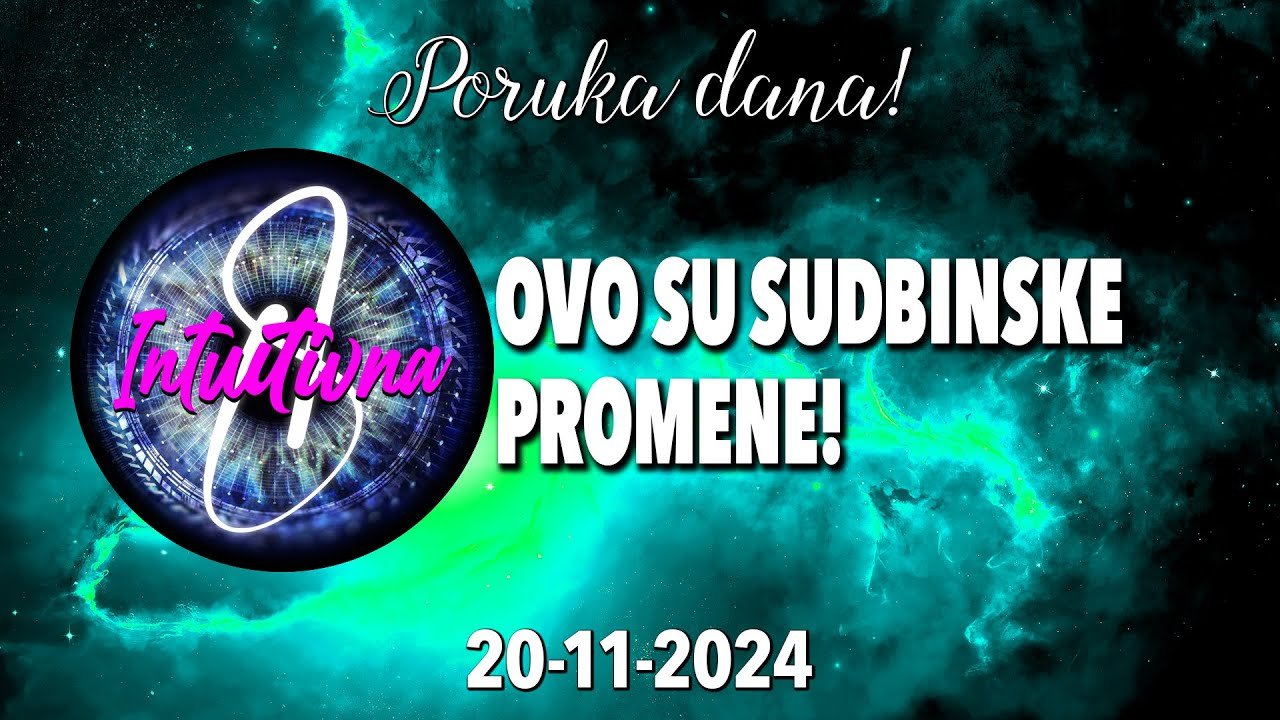 No momento, você está visualizando 📩OVO SU SUDBINSKE PROMENE!📩PORUKA DANA 20.11.2024.🌟 Tarot citanje 🔮  @Intuitivna8