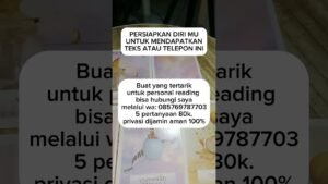 Leia mais sobre o artigo Persiapkan dirimu untuk mendapatkan teks atau telepon ini #tarot