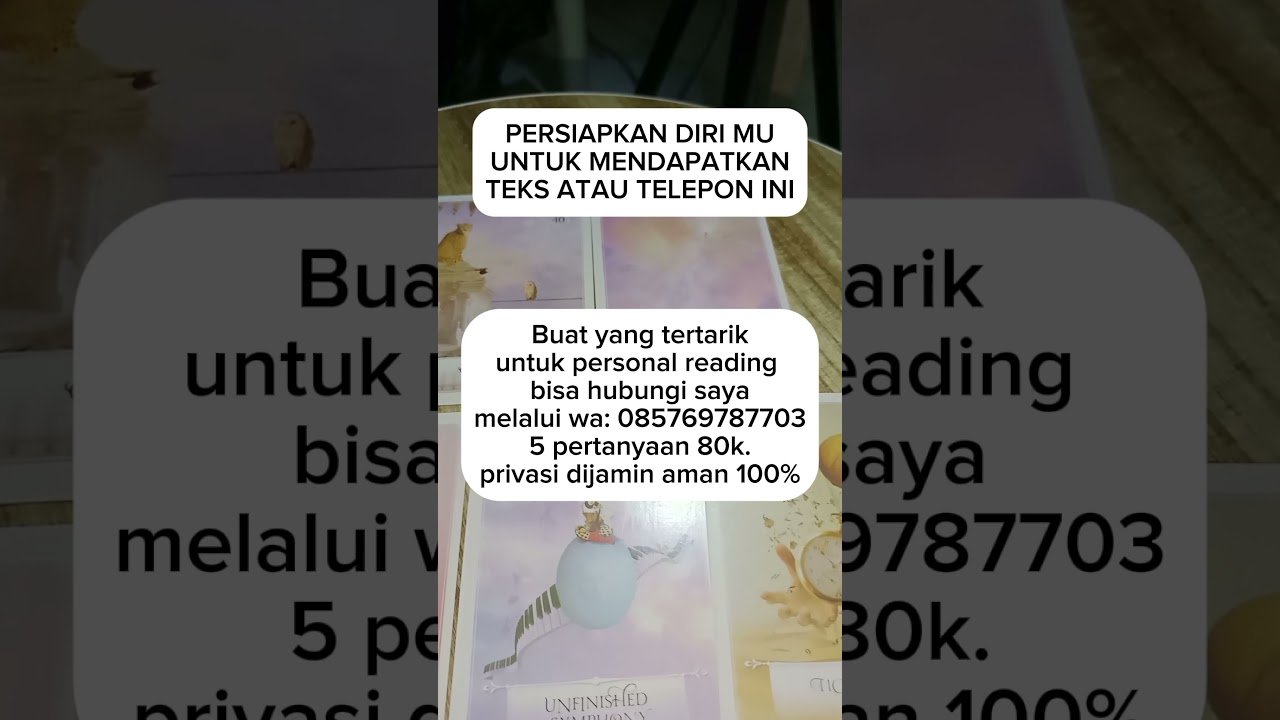 No momento, você está visualizando Persiapkan dirimu untuk mendapatkan teks atau telepon ini #tarot