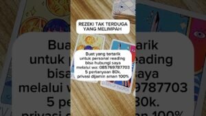 Leia mais sobre o artigo Rezeki tak terduga yang melimpah #tarot