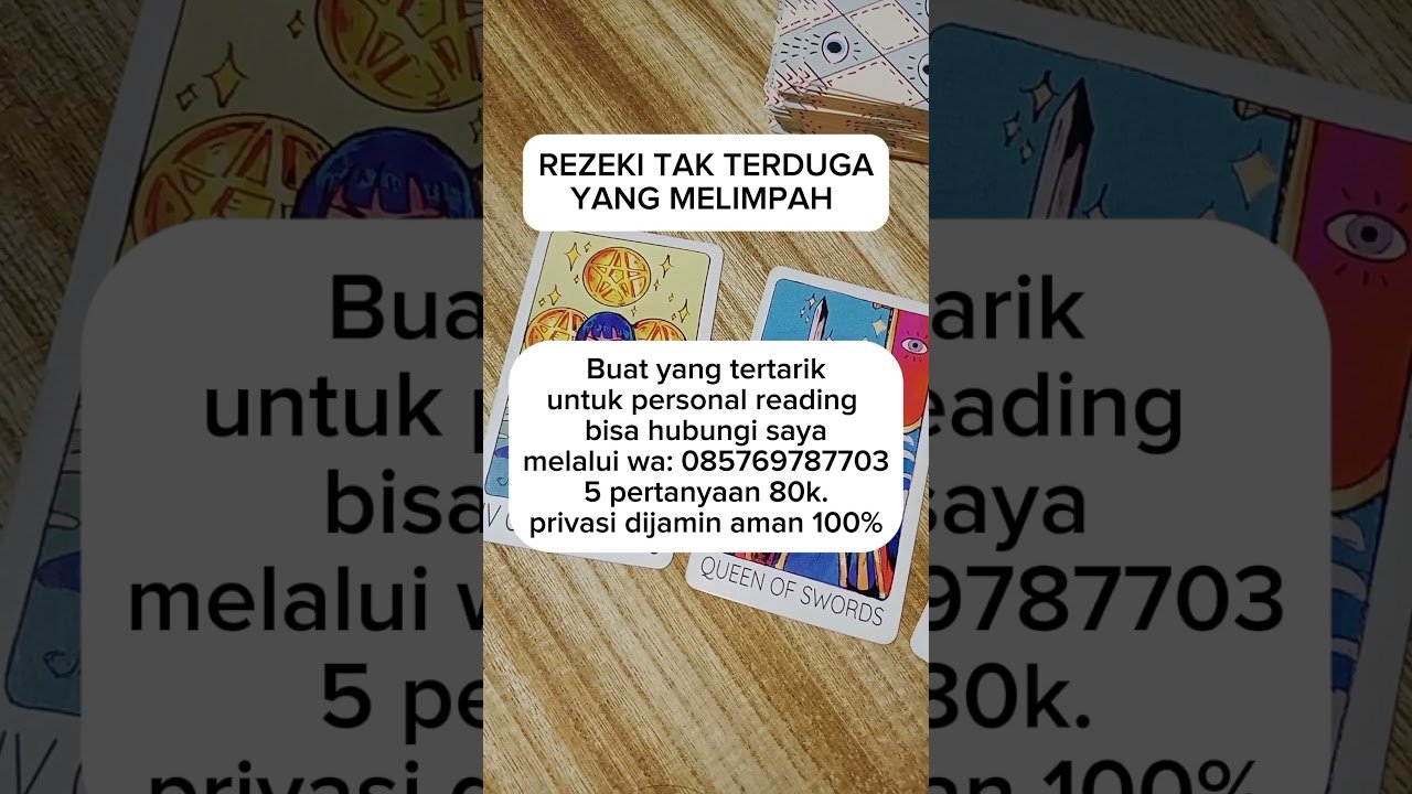 No momento, você está visualizando Rezeki tak terduga yang melimpah #tarot