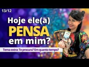Leia mais sobre o artigo TAROT – LIVE: Ele(a) pensa em mim Hoje? 13/12 sexta (💞Ele(a) fala de mim? pra quem?💞)