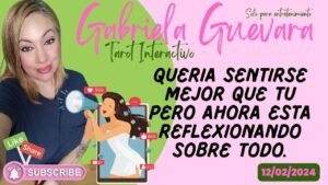 Leia mais sobre o artigo Tarot – Queria sentirse mejor que tu pero ahora esta reflexionando sobre todo.