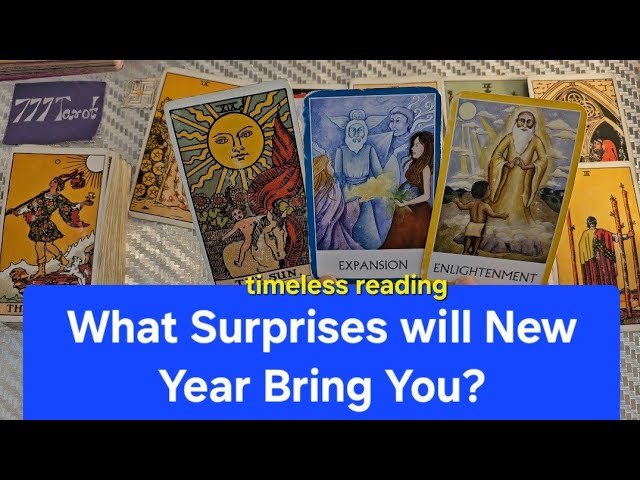 No momento, você está visualizando What Surprises will New Year Bring You? Psychic Tarot Reading.. timeless reading 🔮 📚 😇