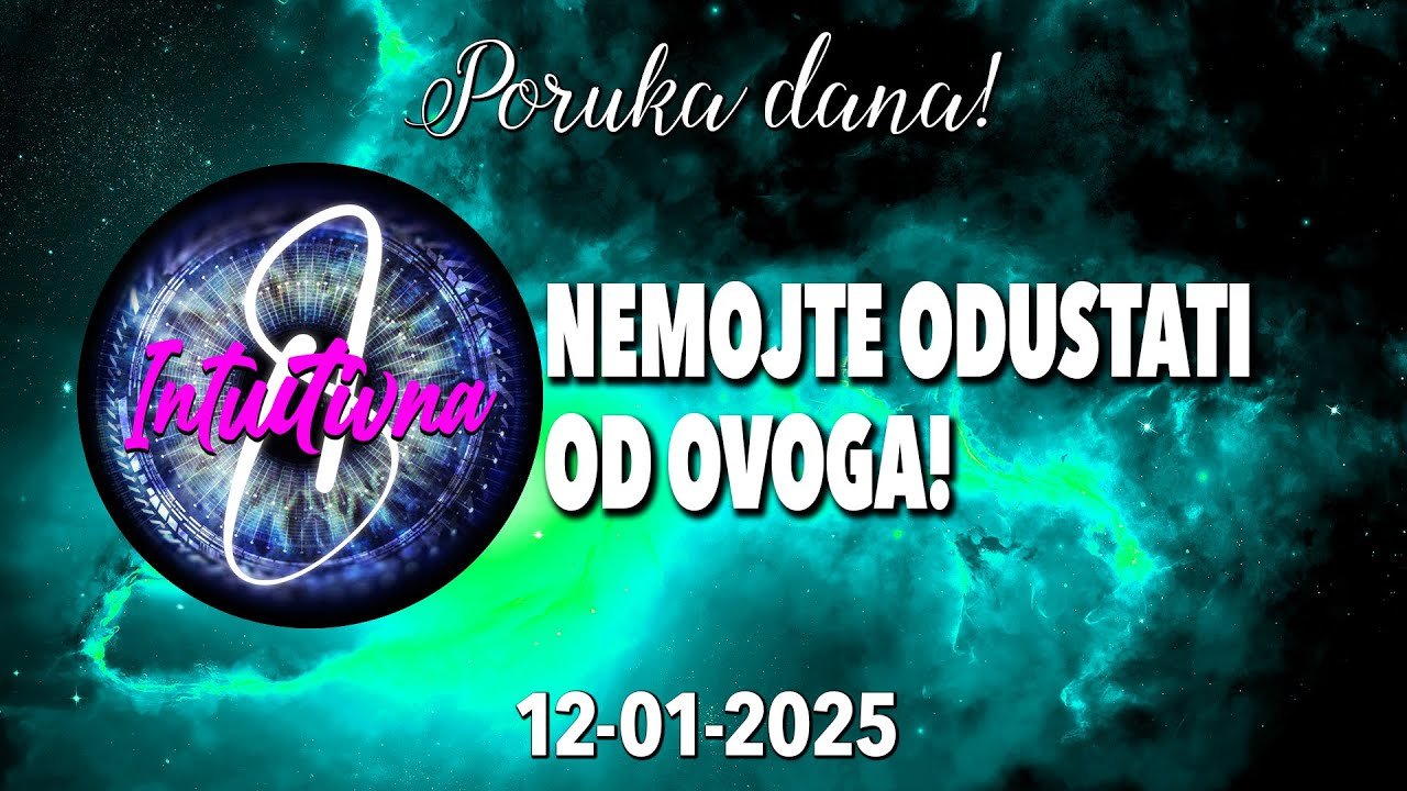 No momento, você está visualizando 📩NEMOJTE ODUSTATI OD OVOGA!📩PORUKA DANA 12.01.2025.🌟 Tarot citanje 🔮  @Intuitivna8