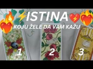 Leia mais sobre o artigo ISTINA KOJU ŽELE DA VAM KAŽU ⚡❤️🔥 IZABERI KARTU – TAROT