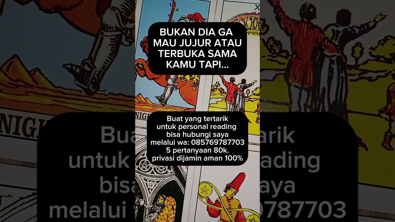 No momento, você está visualizando Bukan dia gamau jujur atau terbuka sama kamu tapi #tarot #tarotindonesia