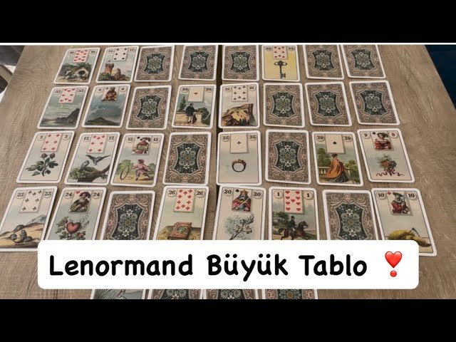 No momento, você está visualizando Lenormand Büyük Tablo❣️Aklınızdaki kişinin hayatında neler oluyor? #tarot #patilitarot tarot reading