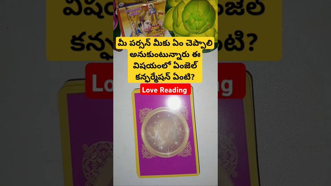 No momento, você está visualizando మీ పర్సన్ మీకు ఏం చెప్పాలి అనుకుంటున్నారు ఈ విషయంలో ఏంజెల్ కన్ఫర్మేషన్ ఏంటి? #tarot