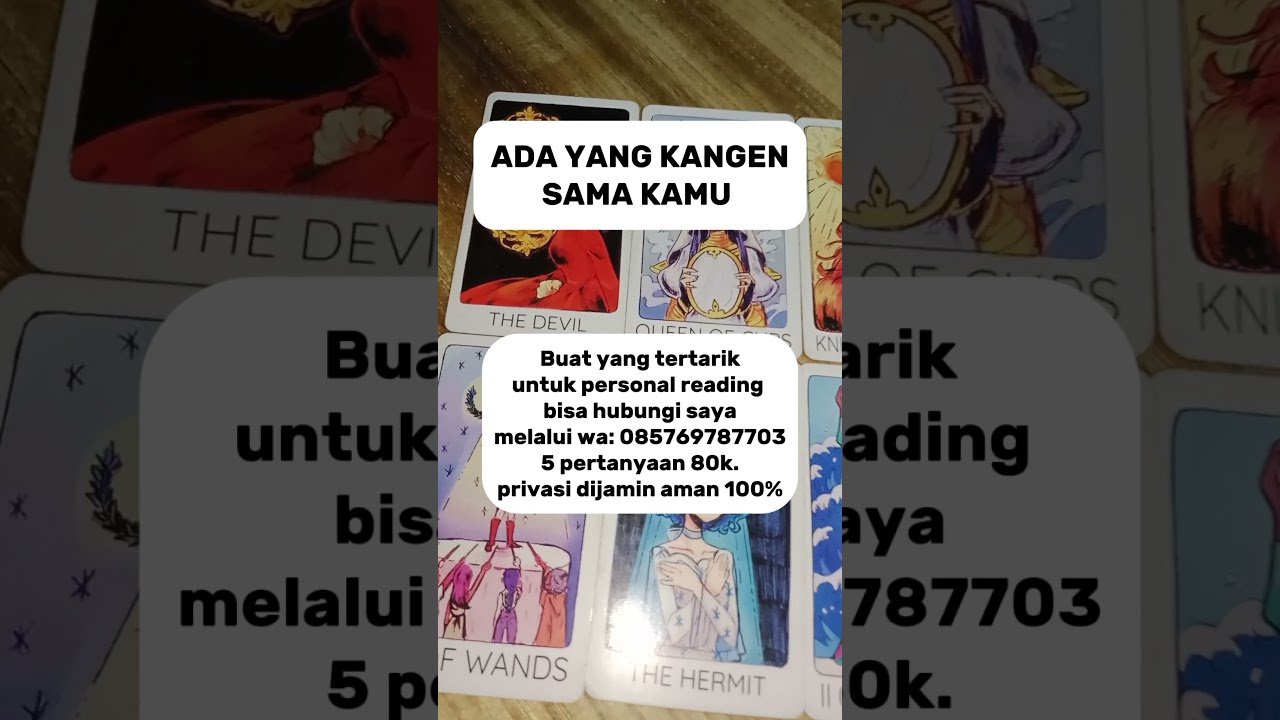 No momento, você está visualizando Ada yang kangen sama kamu #tarot #tarotindonesia