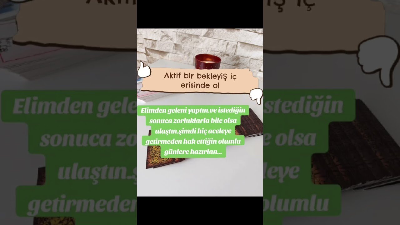 No momento, você está visualizando AKTİF BİR BEKLEYİŞ İÇERİSİNDE OL 🙏 #tarot#astroloji#shoets#shortsfeed