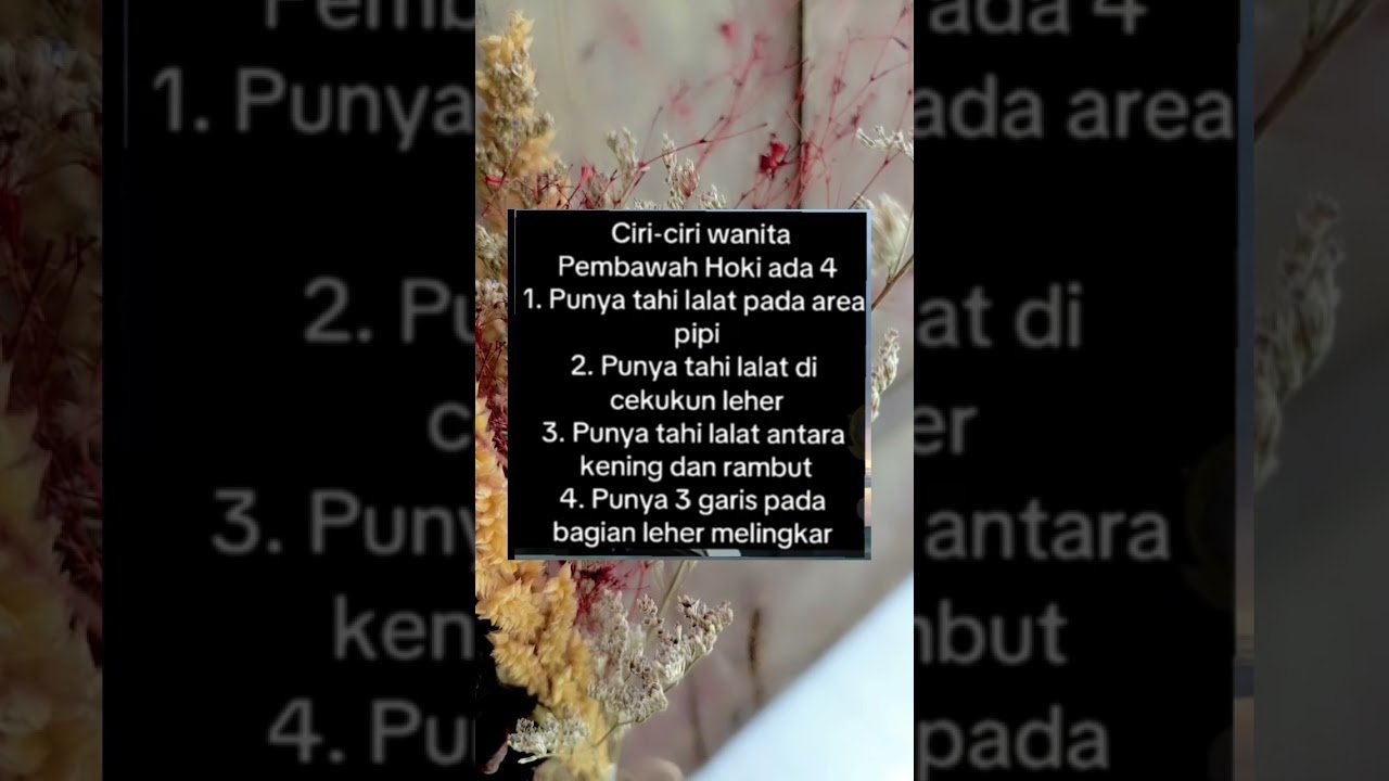 No momento, você está visualizando Ciri-ciri wanita pembawa hoki#shorts #shortvideo #tarot #shortsviral