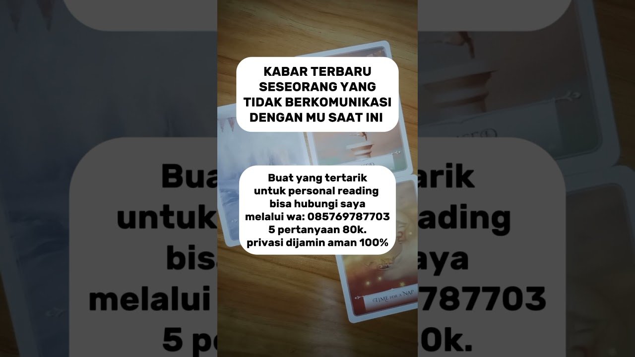No momento, você está visualizando Kabar terbaru seseorang yang tidak berkomunikasi dengan mu saat ini #tarot #tarotindonesia
