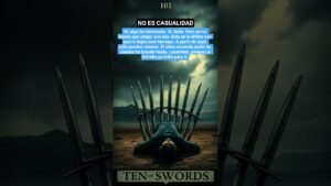 Leia mais sobre o artigo No es casualidad… La carta del día el 10 de Espadas #tarot #cartadeldia #esoterismo #afirmaciones