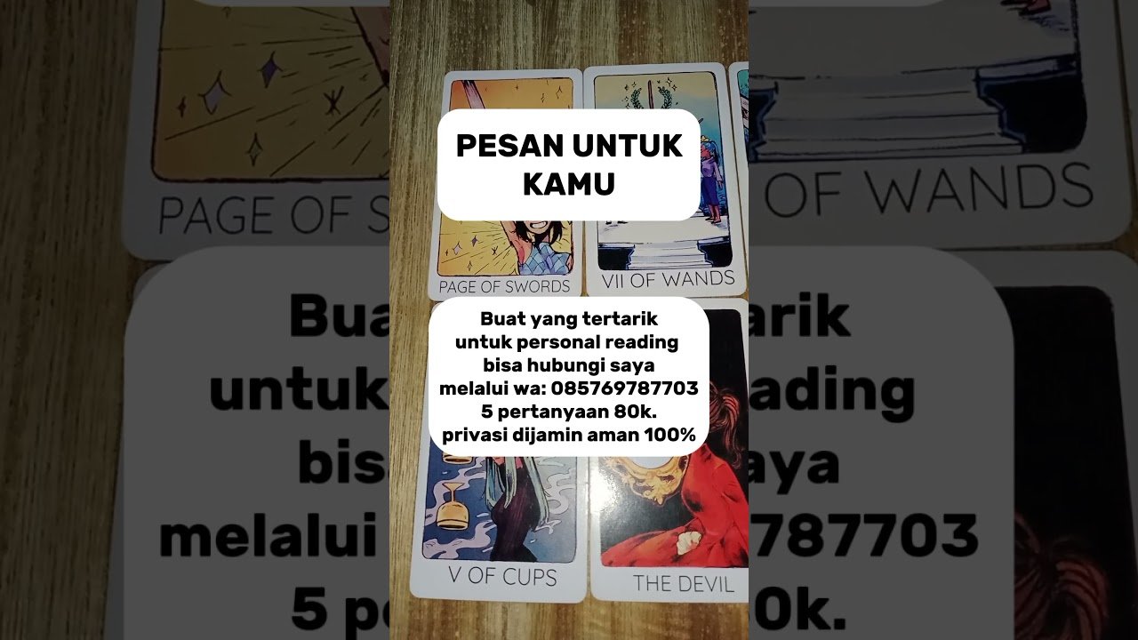 No momento, você está visualizando Pesan untuk kamu #tarot