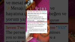 Leia mais sobre o artigo Sayı Sekansı | Number Sequence #tarot #numerology #numbersequence #tarotaçılımı #tarotreading #love