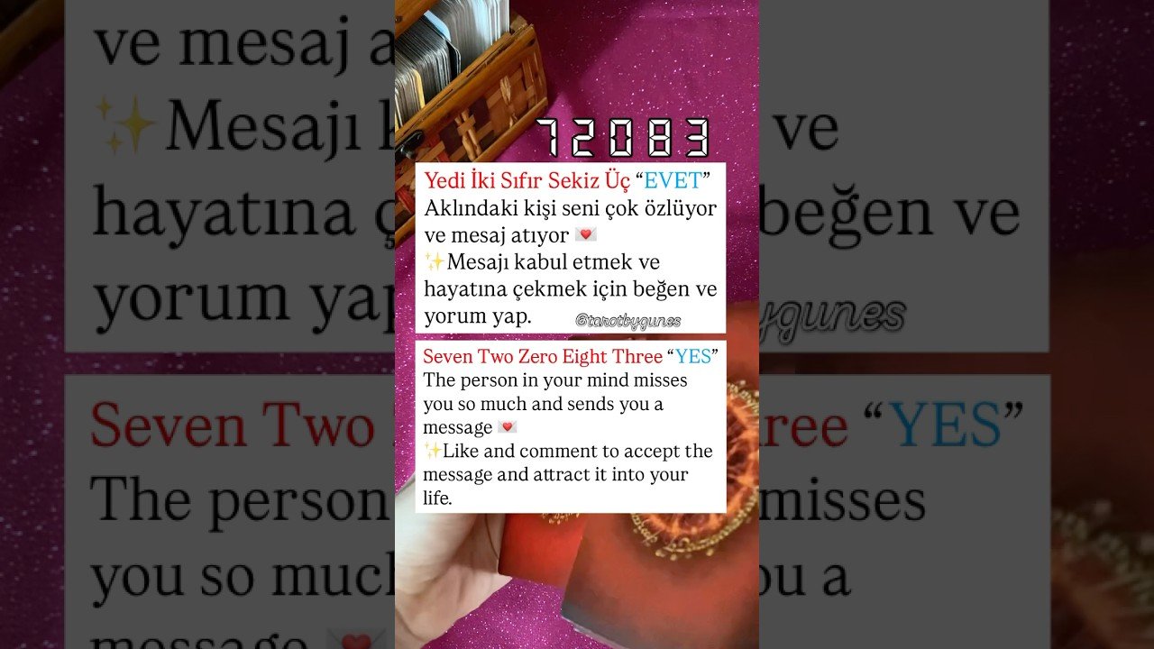 No momento, você está visualizando Sayı Sekansı | Number Sequence #tarot #numerology #numbersequence #tarotaçılımı #tarotreading #love