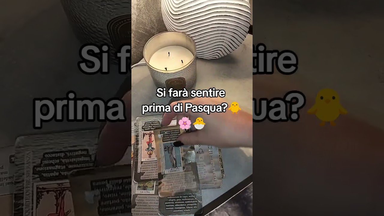 No momento, você está visualizando Si farà sentire prima di Pasqua?🐣🌸 #tarot #amore #perte #cartomanzia #shorts
