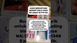 Leia mais sobre o artigo Kamu beruntung banget kalo Vidio ini lewat di fyp mu #tarot #tarotindonesia