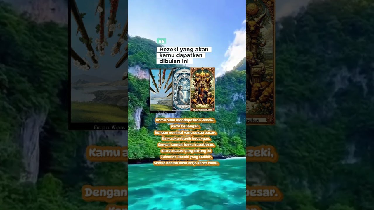 No momento, você está visualizando Rezeki berupa uang untukmu.#tarotreading #tarot #videoshort #afirmasi #viralvideo