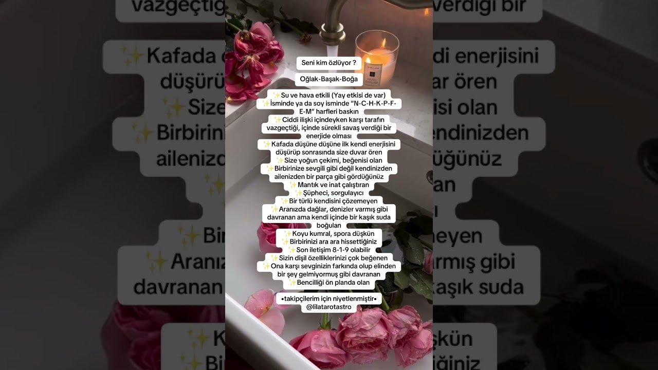 No momento, você está visualizando Seni Kim Özlüyor ? Burcunuz Oğlak / Başak / Boğa İse ✨#tarot #burçlar