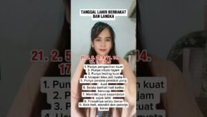 Leia mais sobre o artigo tanggal lahir berbakat dan langka #shots #hiburansegar #info #tarot