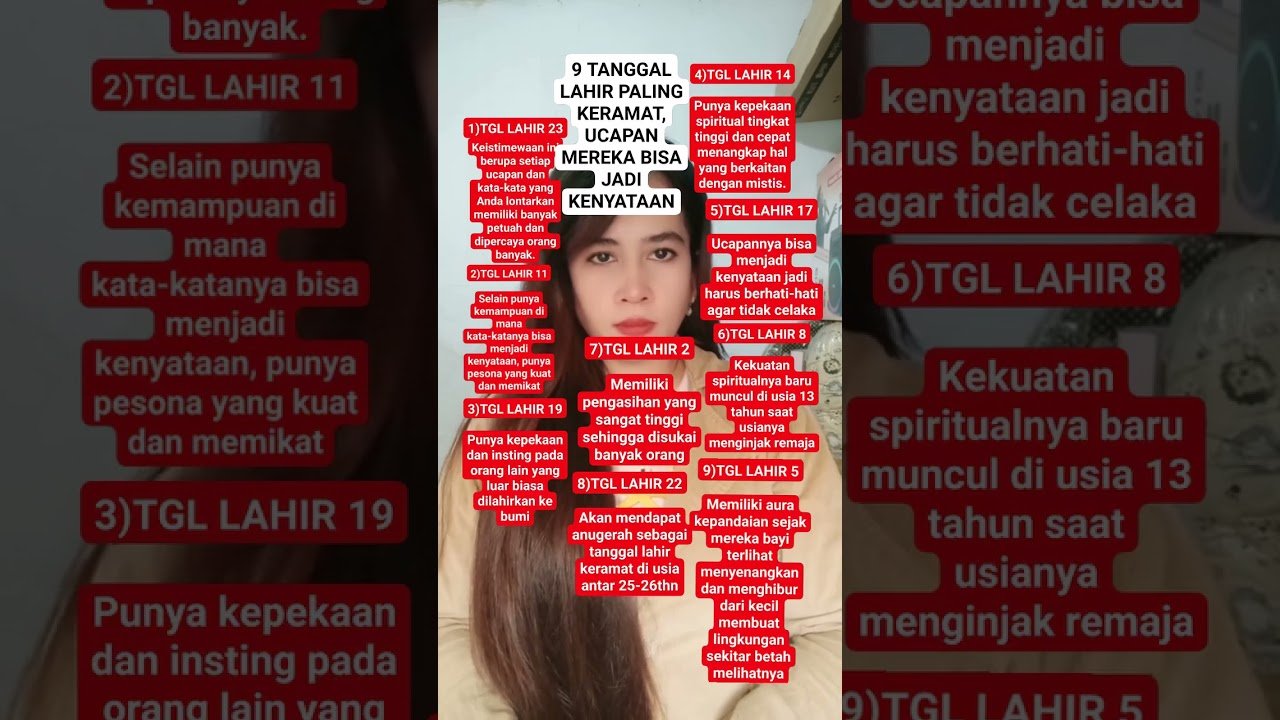 No momento, você está visualizando tanggal lahir keramat ucapannya bisa jadi doa #shots #hiburansegar #tarot #info