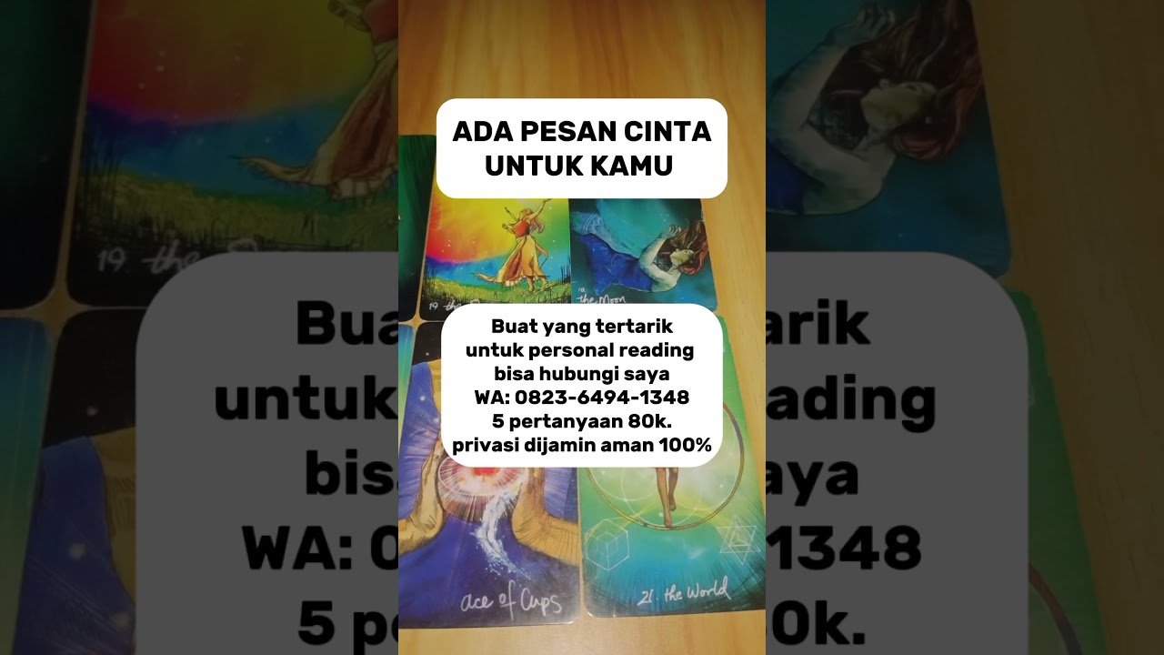 No momento, você está visualizando Ada pesan cinta untuk kamu #tarot