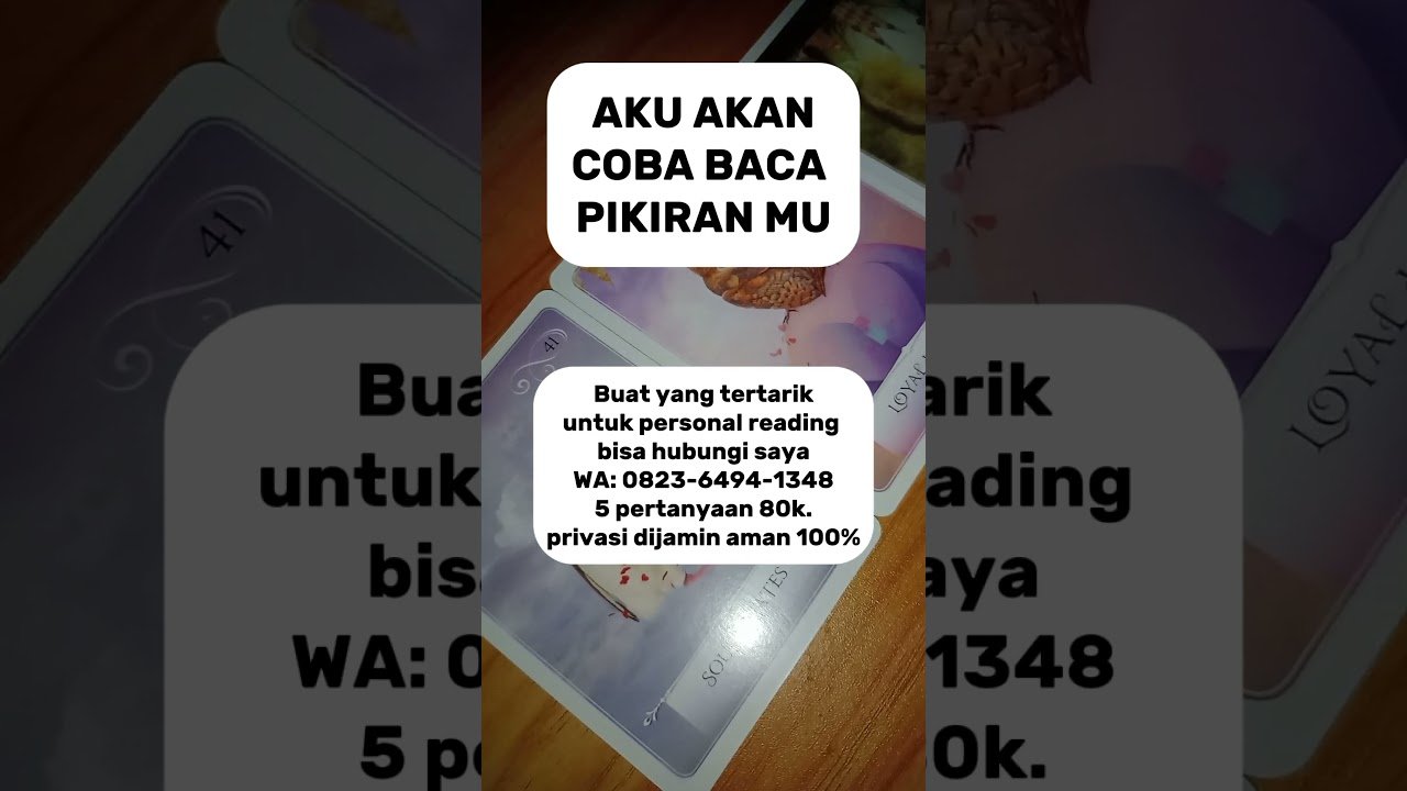 No momento, você está visualizando Aku akan coba baca pikiran mu #tarot
