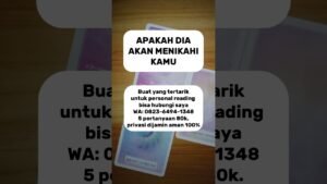 Leia mais sobre o artigo Apakah dia akan menikahi kamu #tarot