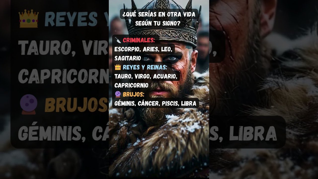 No momento, você está visualizando ¿QUÉ SERÍAS EN OTRA VIDA SEGÚN TU SIGNO? #shorts #signos #zodiacales#tarot #signosdelzodiaco