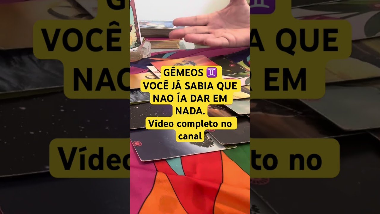 No momento, você está visualizando GÊMEOS ♊️ VOCÊ JÁ SABIA … #espiritualidade #tarot #tarosignos #gêmeos #shorts