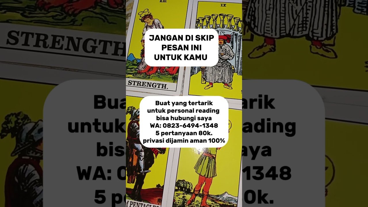 No momento, você está visualizando Jangan di skip pesan ini untuk mu #tarot
