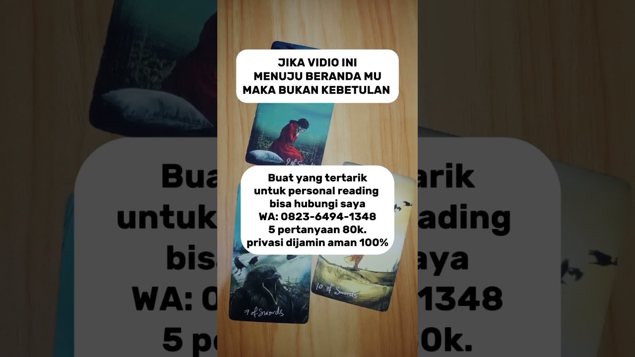 No momento, você está visualizando Jika Vidio ini menuju ke beranda mu maka bukan suatu kebetulan #tarot