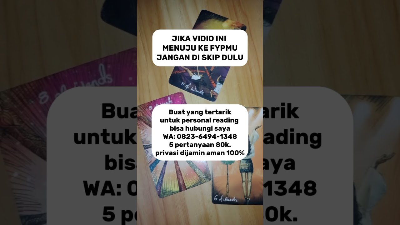 No momento, você está visualizando Jika Vidio ini menuju ke fyp mu jangan di skip dulu #tarot