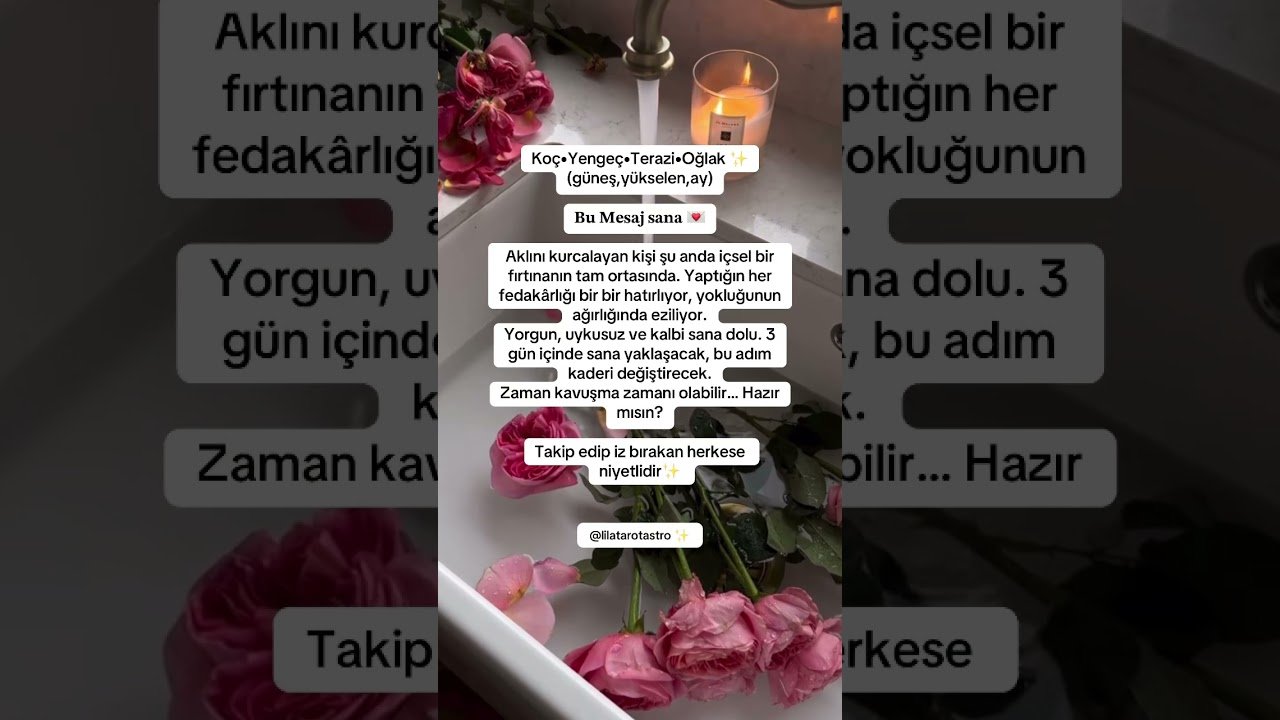 No momento, você está visualizando Koç / Yengeç / Terazi / Oğlak Anlık Mesaj 💌✨#tarot #fyp #burçlar