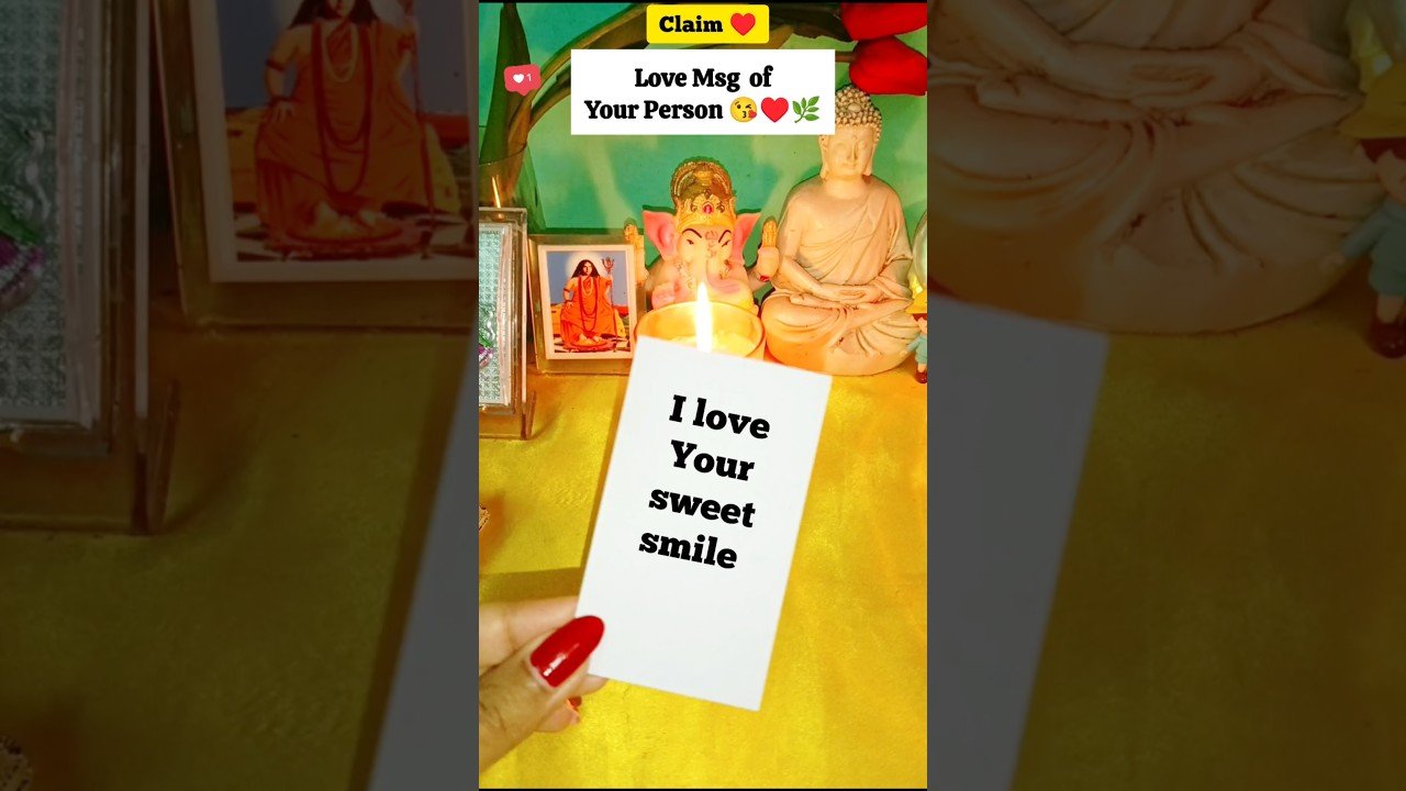 No momento, você está visualizando Love Msg of Ur Person♥️🌿💏 #tarot #tarotreading #love #soulmate #twinflame #dmtodf @Tarot.Speaks